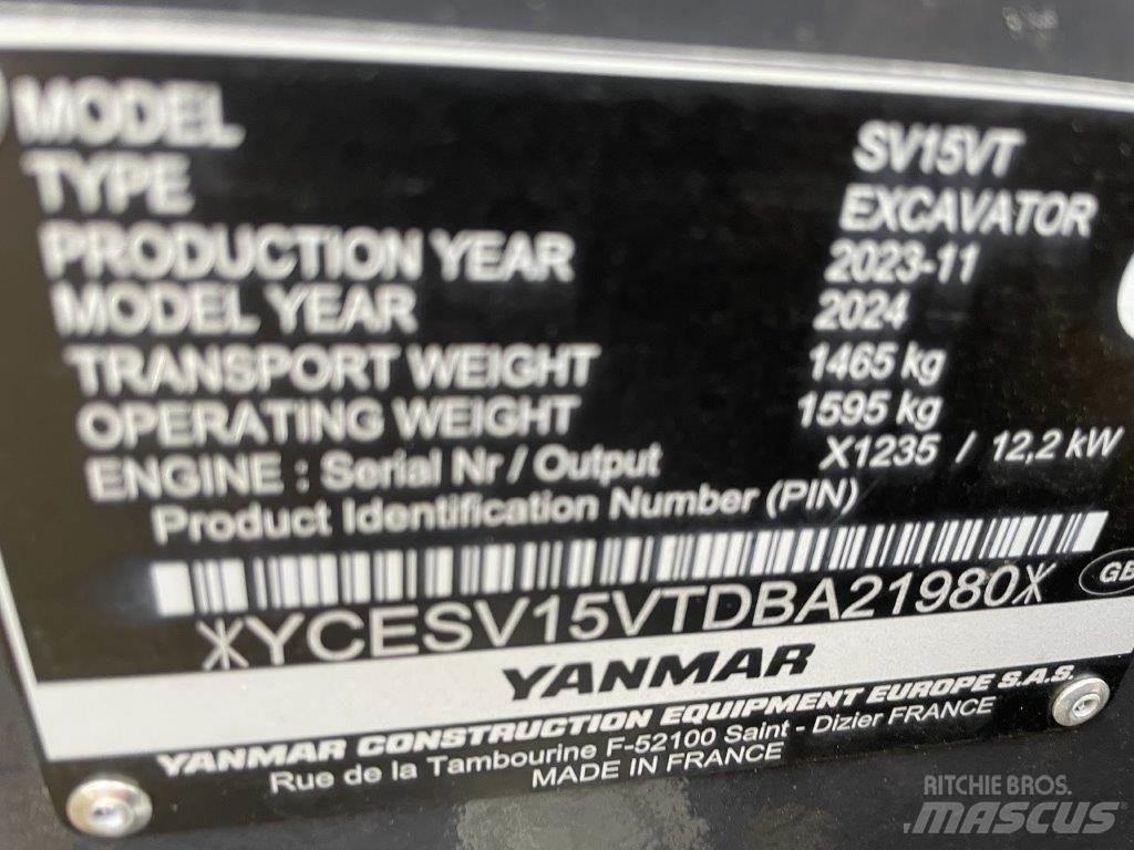Yanmar SV15VT Midikaivukoneet 7t - 12t
