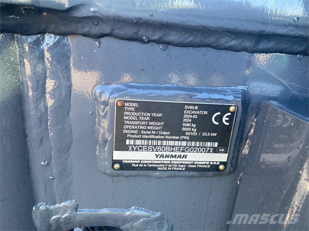Yanmar SV60-B Midikaivukoneet 7t - 12t