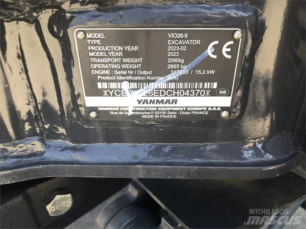 Yanmar VIO26-6 Midikaivukoneet 7t - 12t