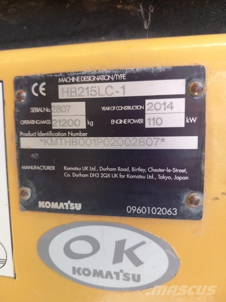 Komatsu HB 215 LC-1 Akselit