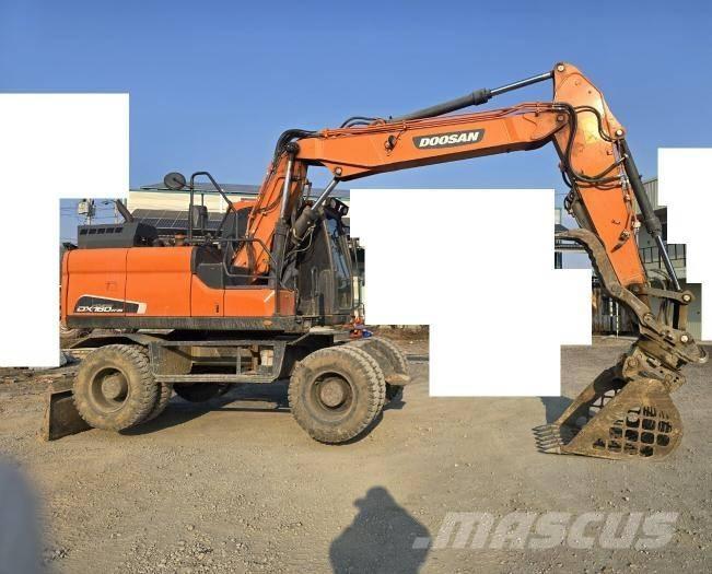Doosan DX 140 W-5 Pyöräkaivukoneet