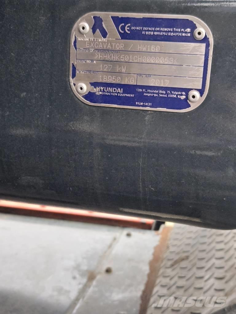 Hyundai HW 160 Pyöräkaivukoneet