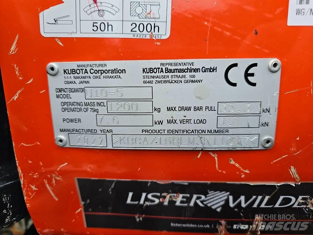 Kubota U 10 Minikaivukoneet < 7t