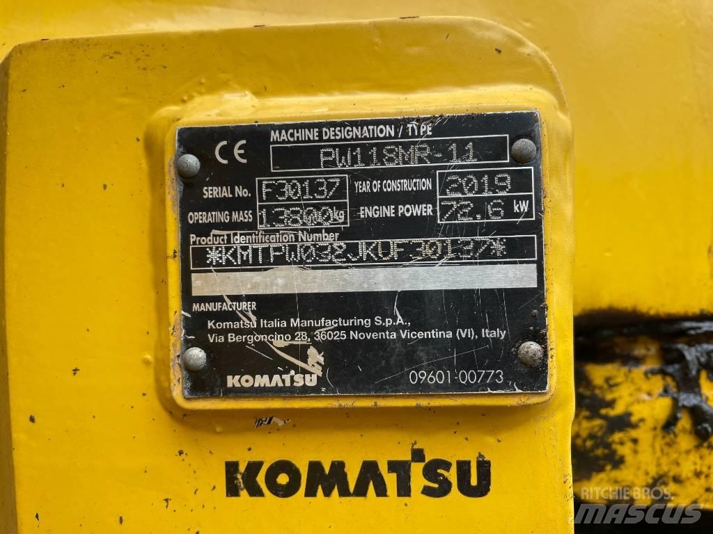 Komatsu PW 118 Pyöräkaivukoneet