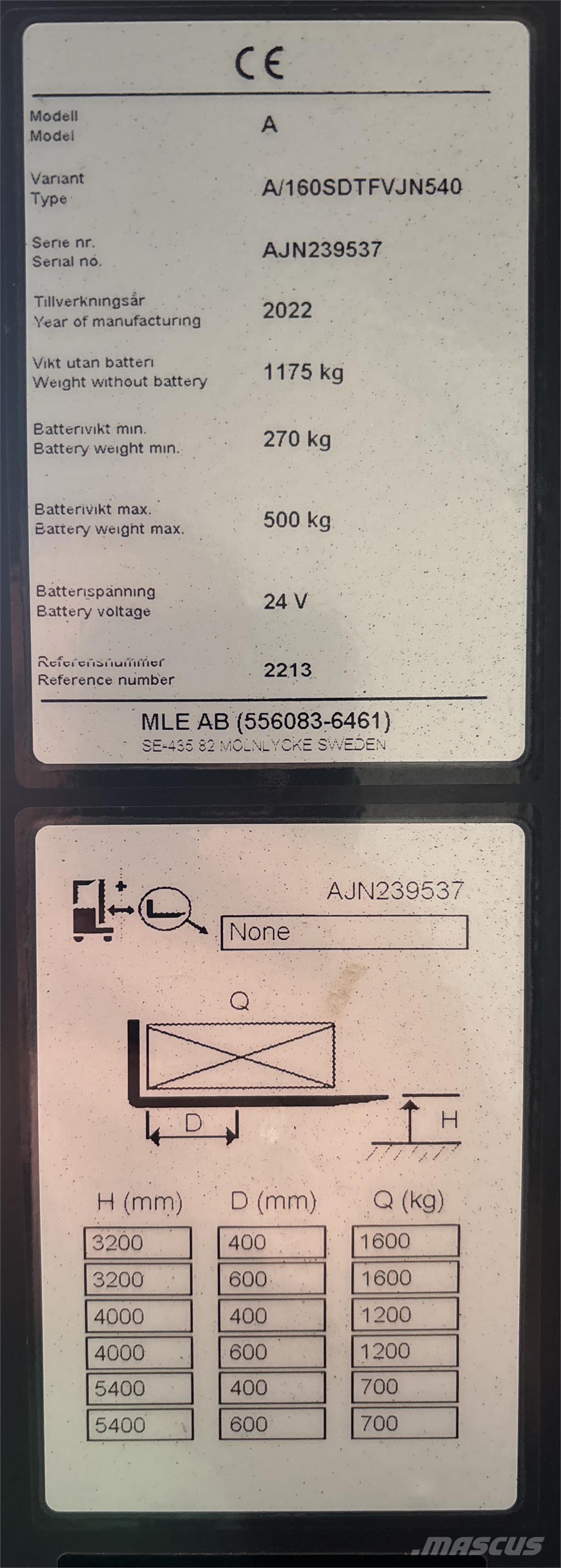 Atlet A160 Ajettavat pinoamisvaunut