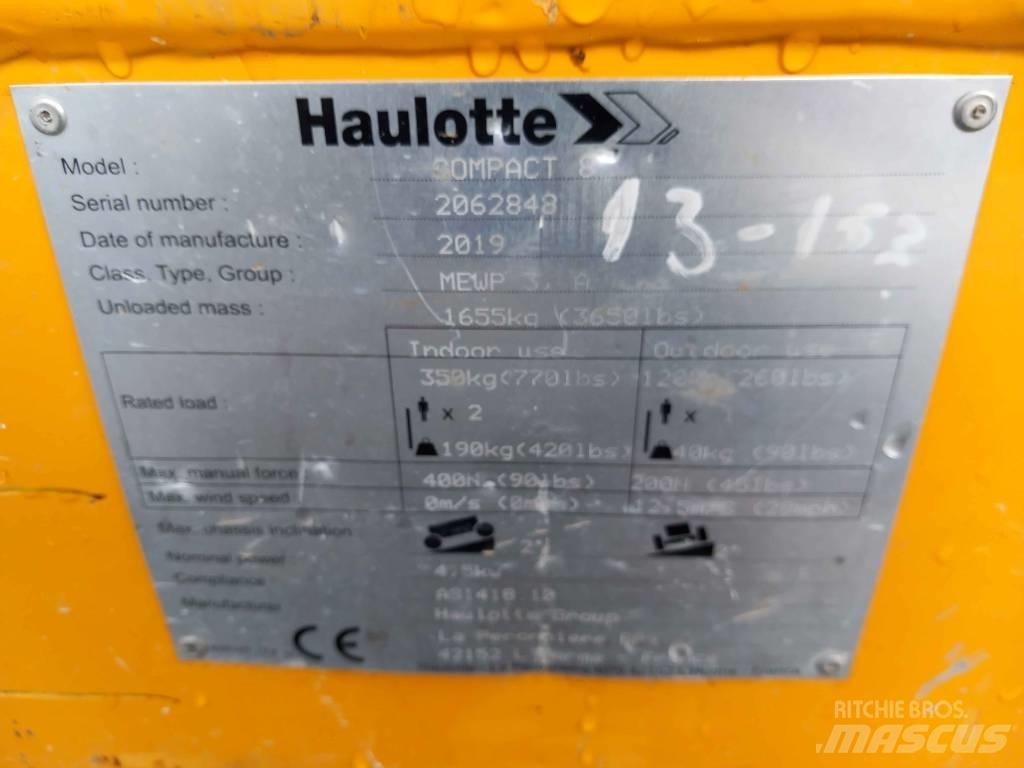 Haulotte Compact 8 Saksilavat