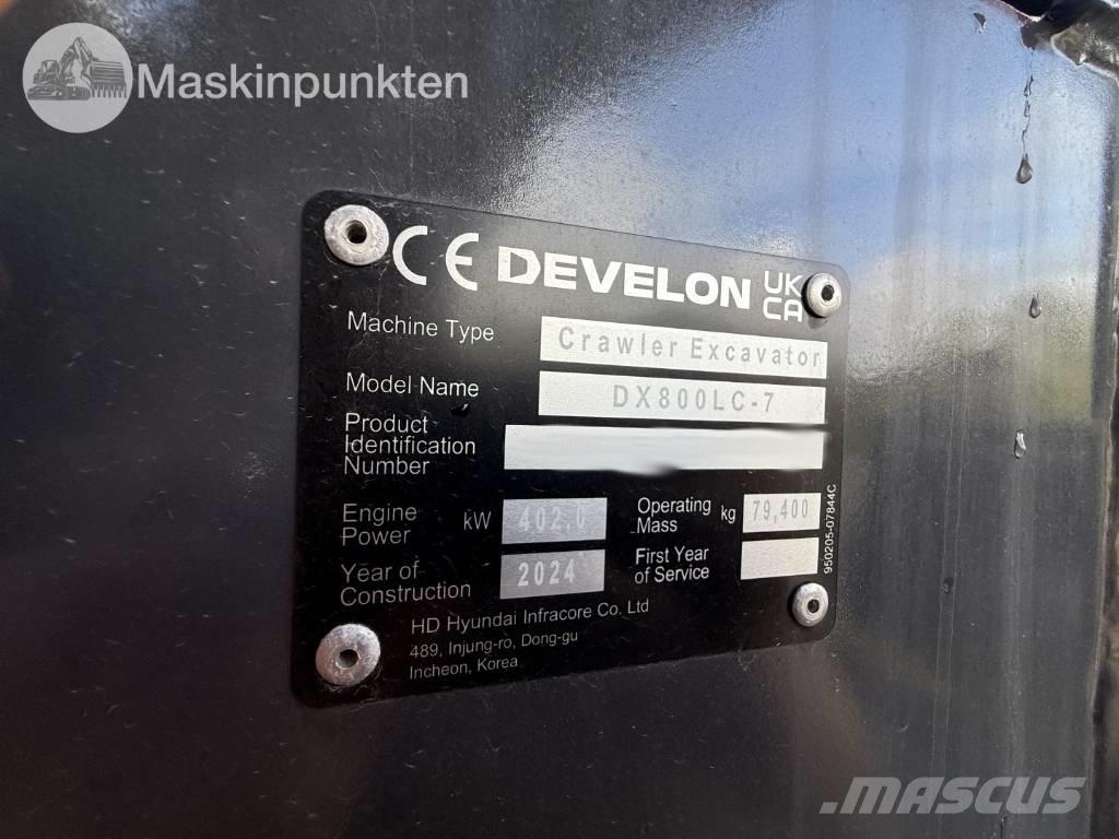 Develon 800 LC Telakaivukoneet