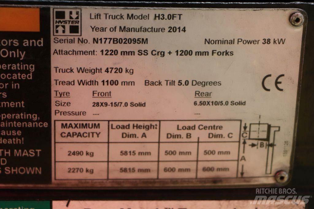 Hyster H3.0FT Nestekaasutrukit