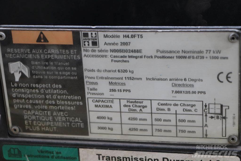 Hyster H4.0FT5 Nestekaasutrukit