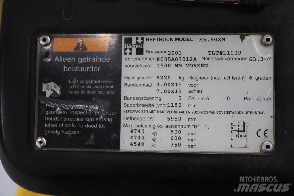 Hyster H5.50XM Nestekaasutrukit