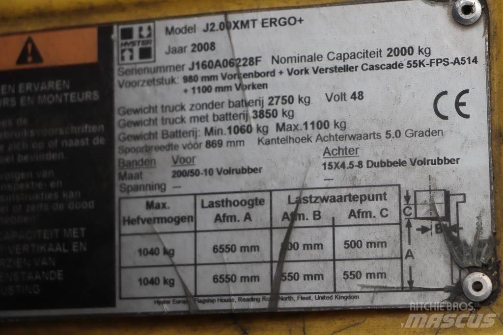 Hyster J2.00XMT Sähkötrukit