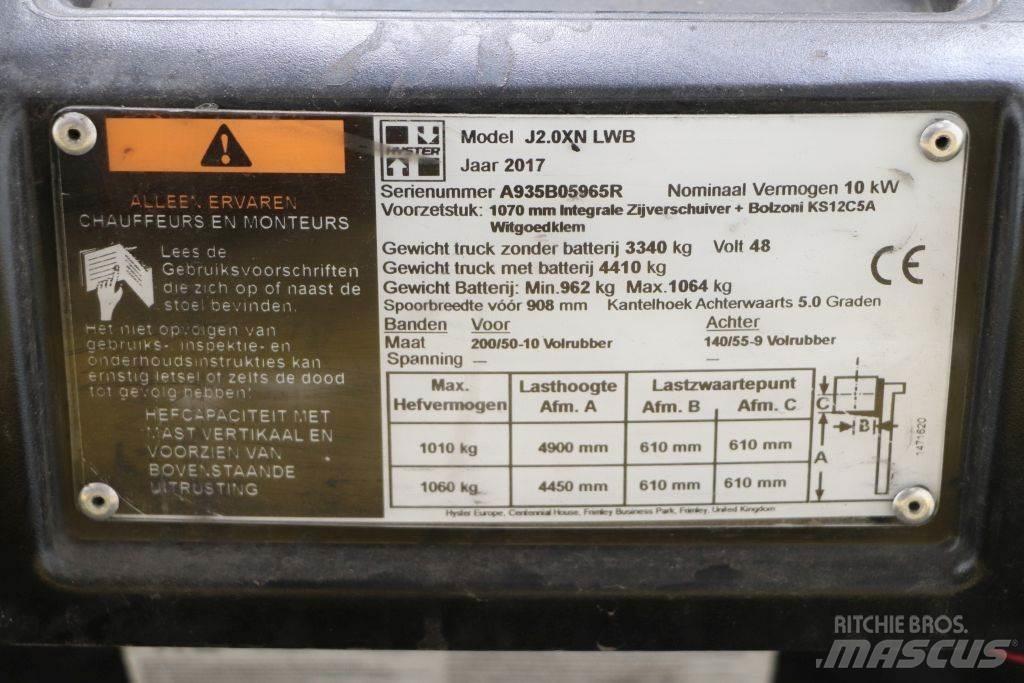 Hyster J2.0XN Sähkötrukit