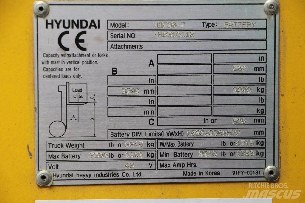Hyundai HBF30-7 Sähkötrukit
