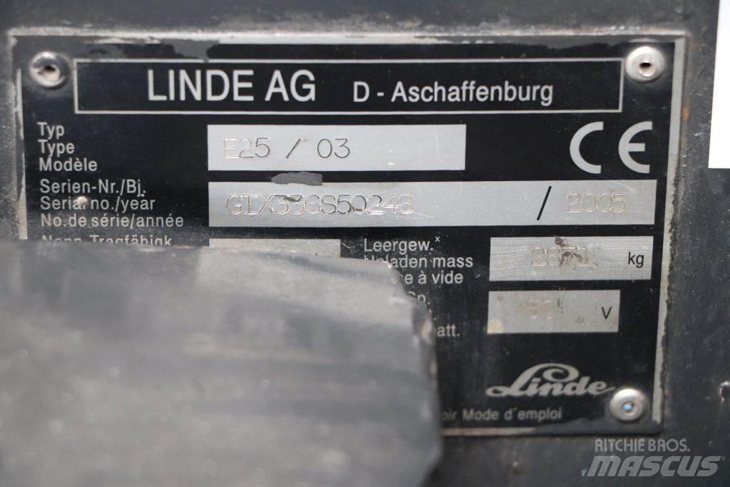 Linde E25S/03 Sähkötrukit