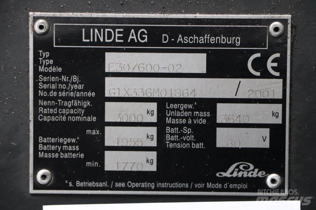 Linde E30/600-02 Sähkötrukit
