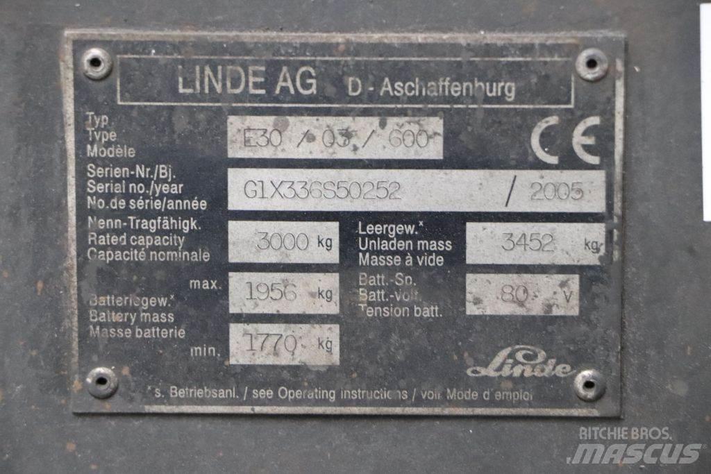 Linde E30S-03/600 Sähkötrukit