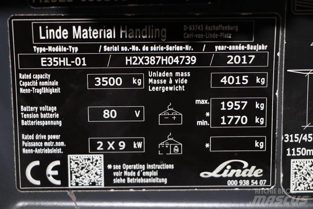 Linde E35HL-01 Sähkötrukit