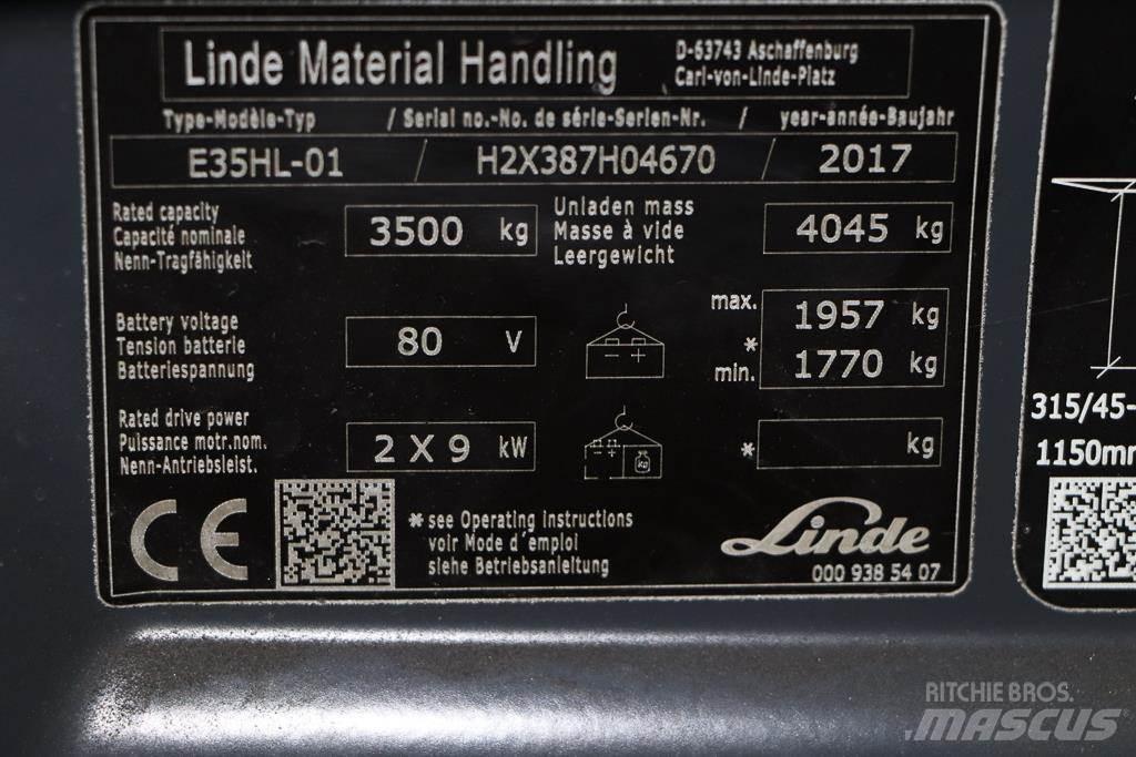 Linde E35HL-01 Sähkötrukit
