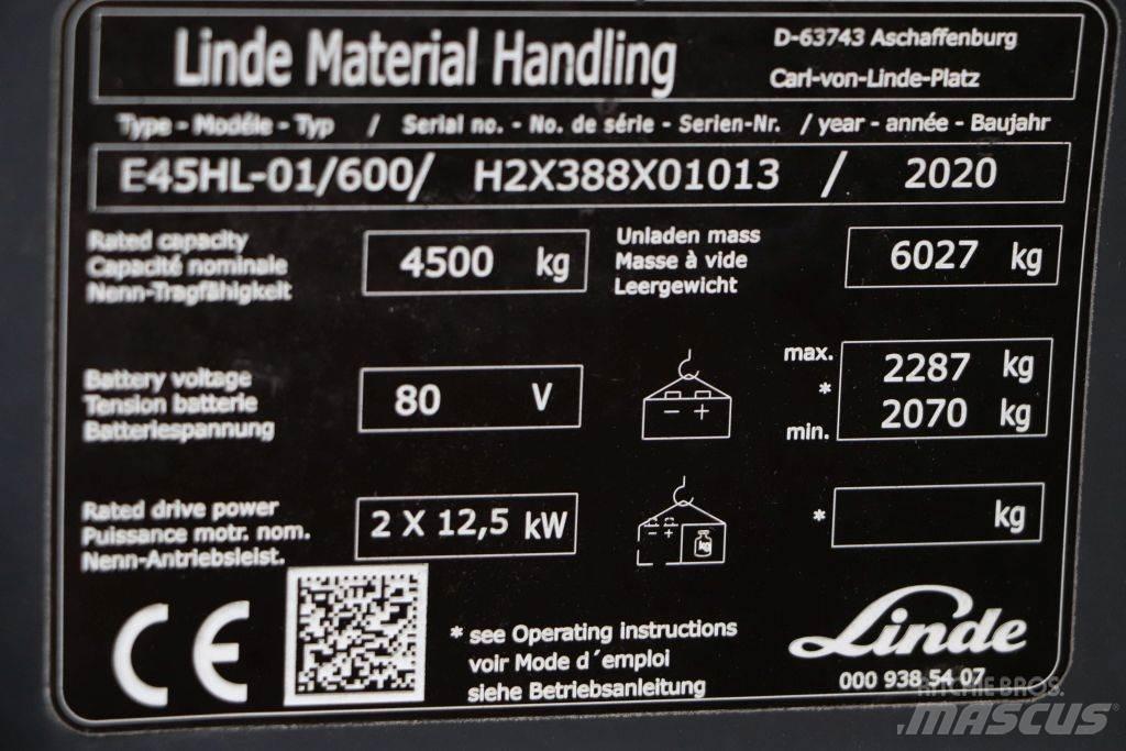 Linde E45HL-01/600 Sähkötrukit