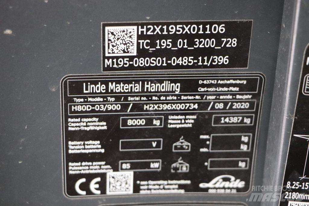 Linde H80D-03/900 Dieseltrukit