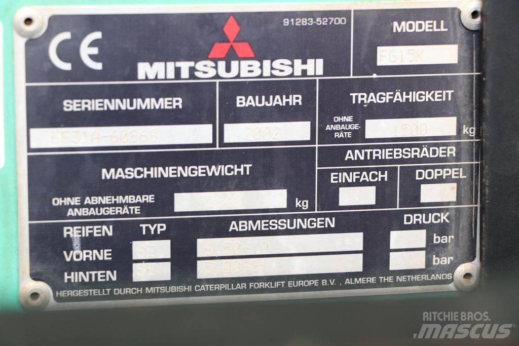 Mitsubishi FG15K Nestekaasutrukit
