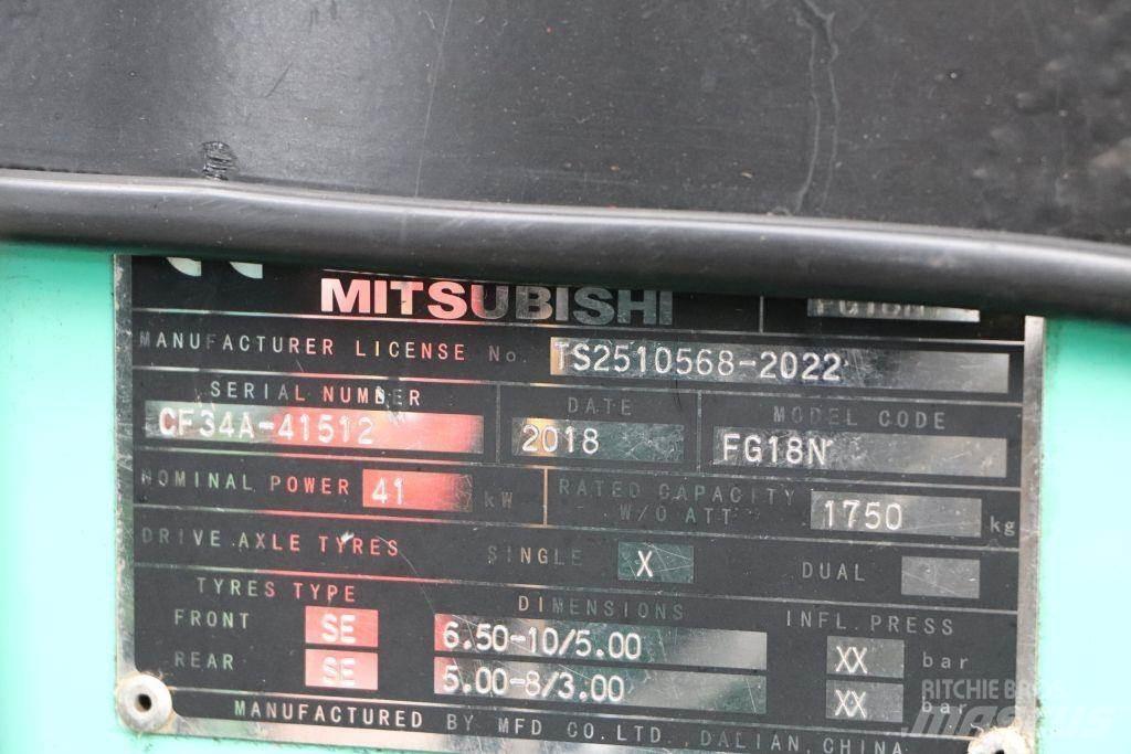 Mitsubishi FG18NT Nestekaasutrukit