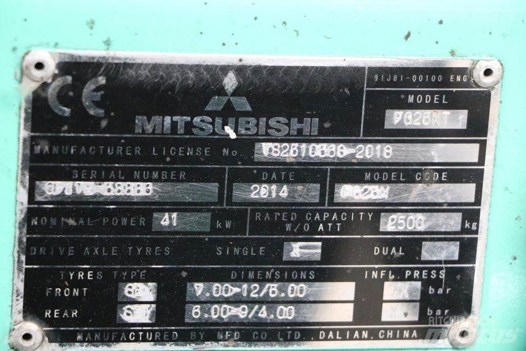 Mitsubishi FG25NT Nestekaasutrukit