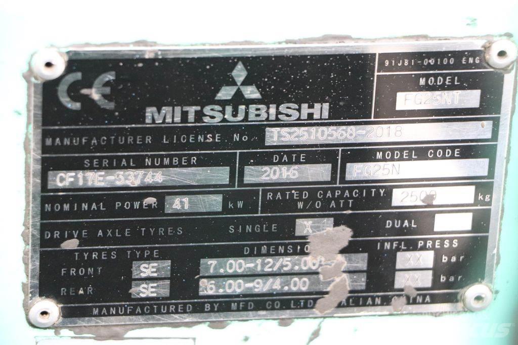 Mitsubishi FG25NT Nestekaasutrukit