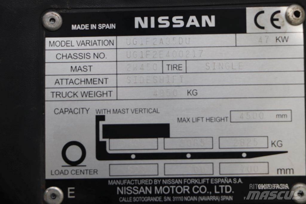 Nissan UG1F2A35DU Nestekaasutrukit