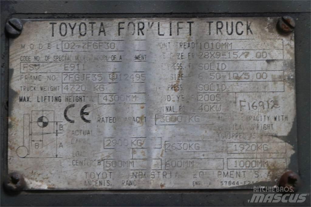 Toyota 02-7FGF30 Nestekaasutrukit