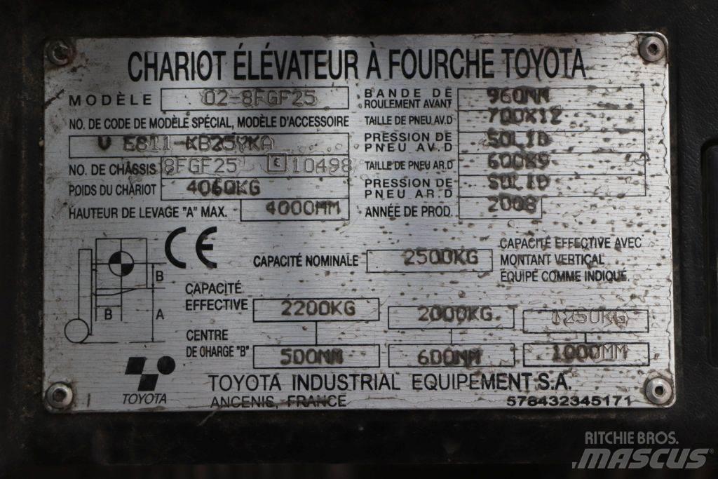 Toyota 02-8FGF25 Nestekaasutrukit