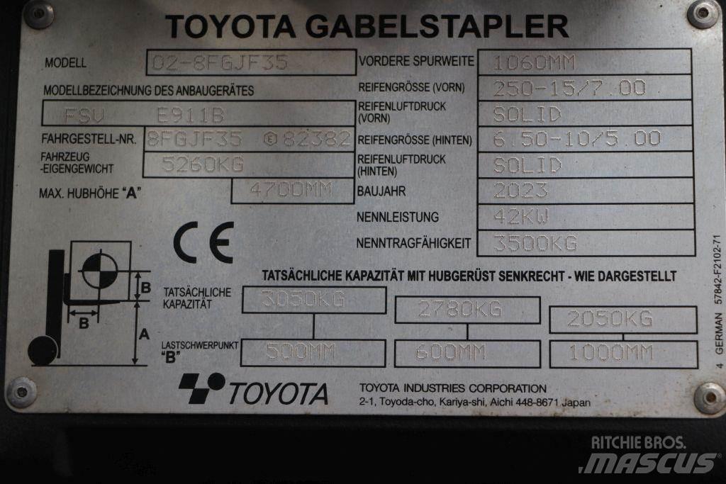 Toyota 02-8FGJF35 Nestekaasutrukit