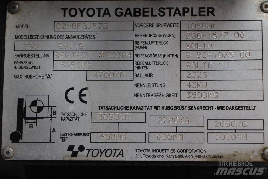 Toyota 02-8FGJF35 Nestekaasutrukit