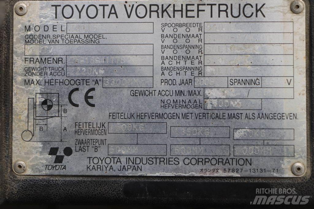 Toyota 7FB15 Sähkötrukit