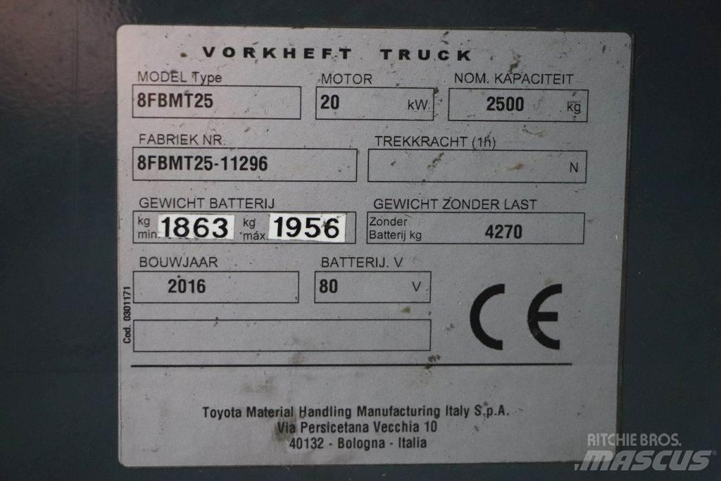 Toyota 8FBMT25 Sähkötrukit