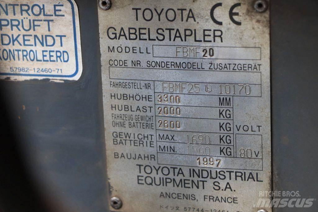 Toyota FBMF20 Sähkötrukit