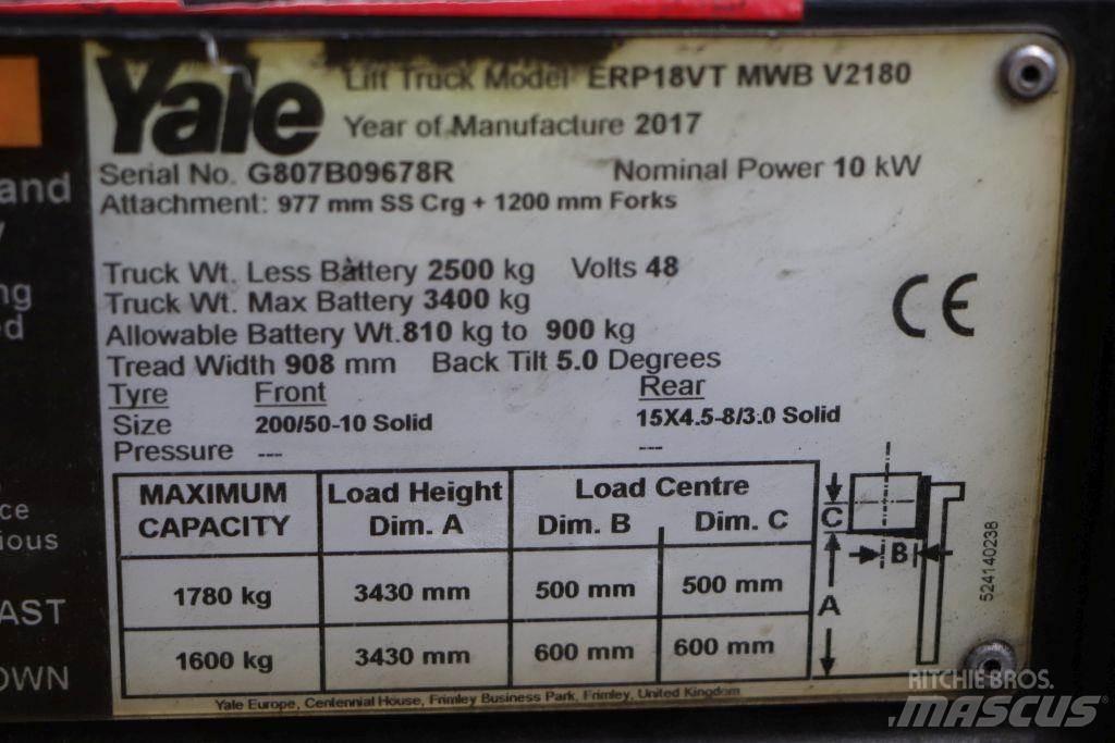Yale ERP18VT Sähkötrukit