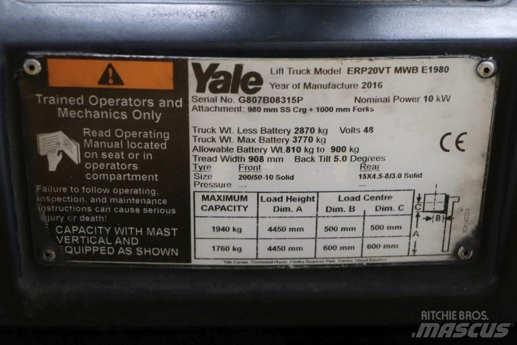 Yale ERP20VT Sähkötrukit