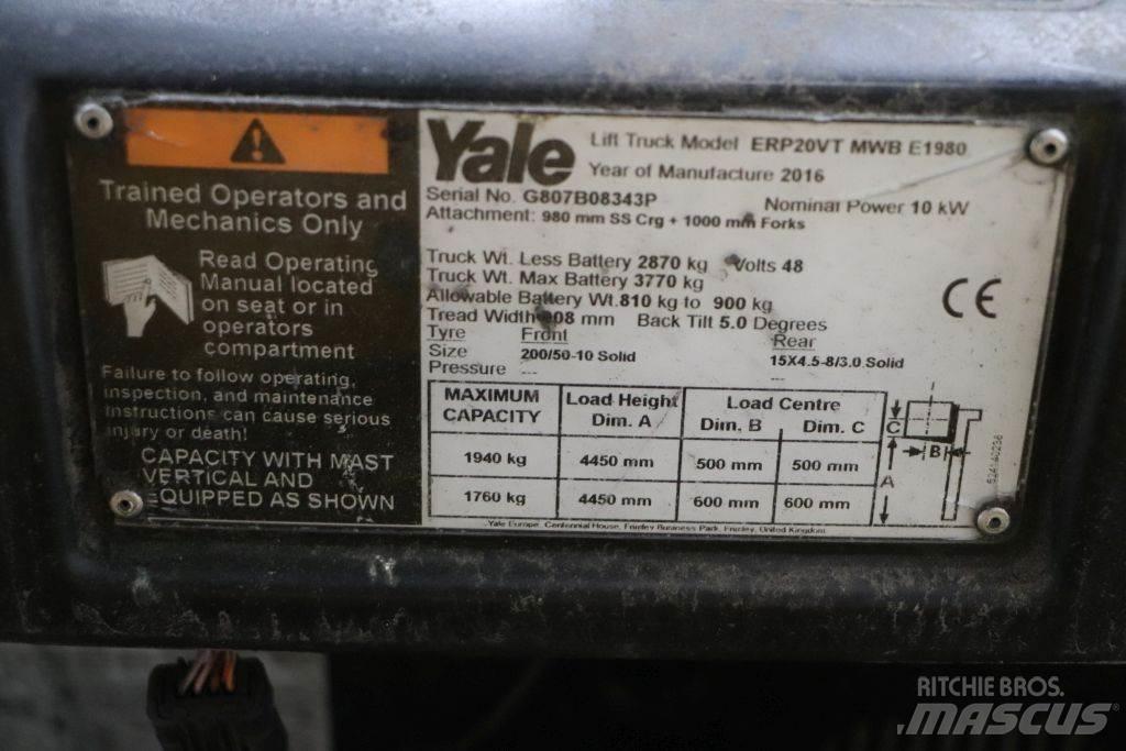 Yale ERP20VT Sähkötrukit