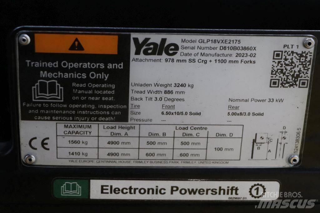Yale GLP18VX Nestekaasutrukit