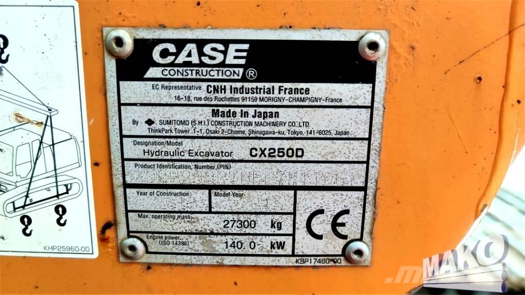 CASE CX 250 D Telakaivukoneet