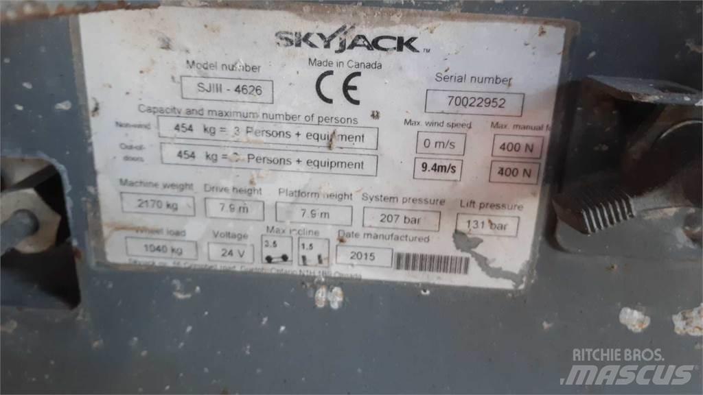 SkyJack SJIII4626 Saksilavat