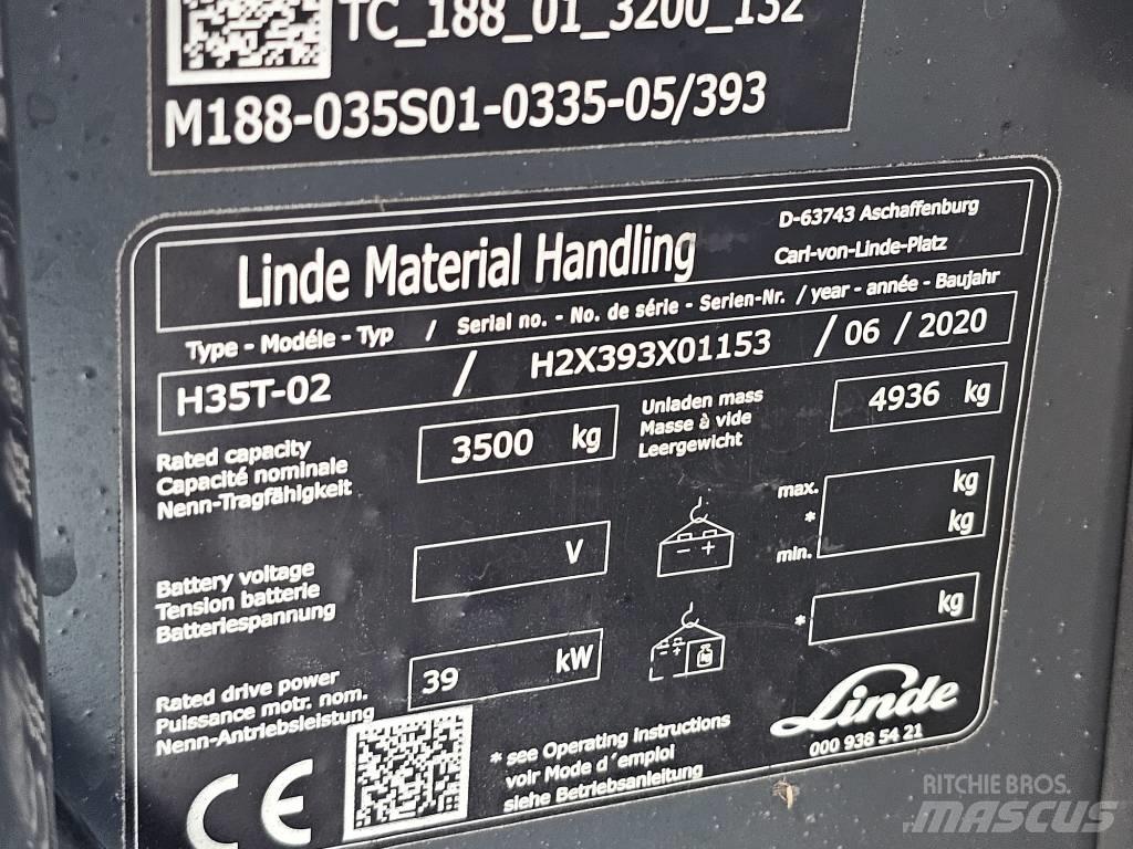 Linde H35T-02 Nestekaasutrukit