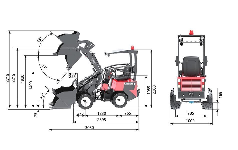 Kraft K160H Pyöräkuormaajat