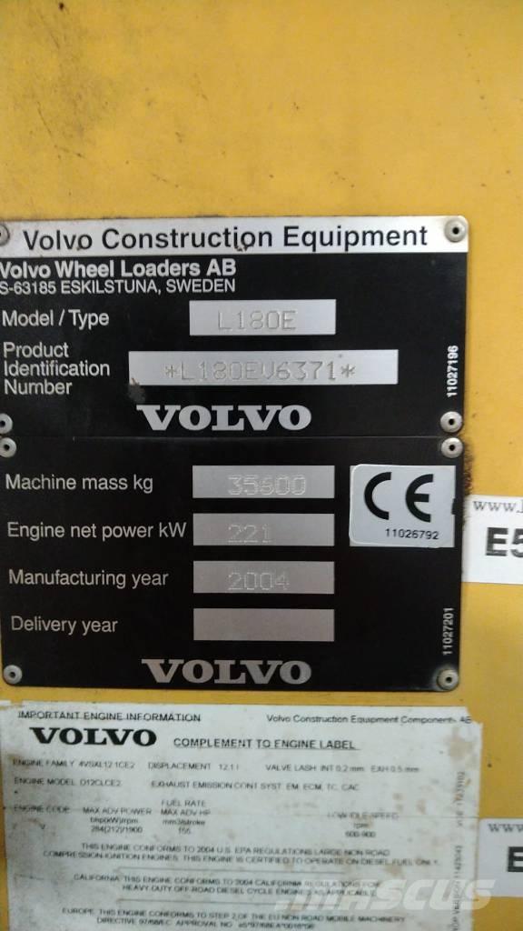 Volvo L 180 E HL Pyöräkuormaajat