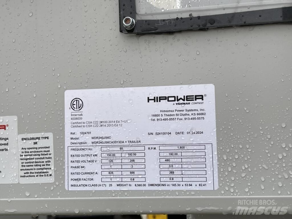 Hipower HRJW-240 Dieselgeneraattorit