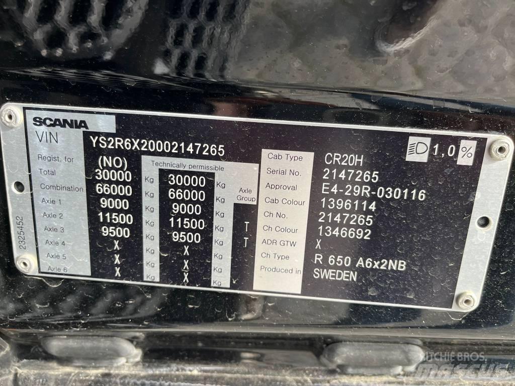 Scania R 650 Vetopöytäautot