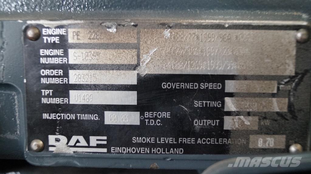 DAF PE 228 C NEW Moottorit