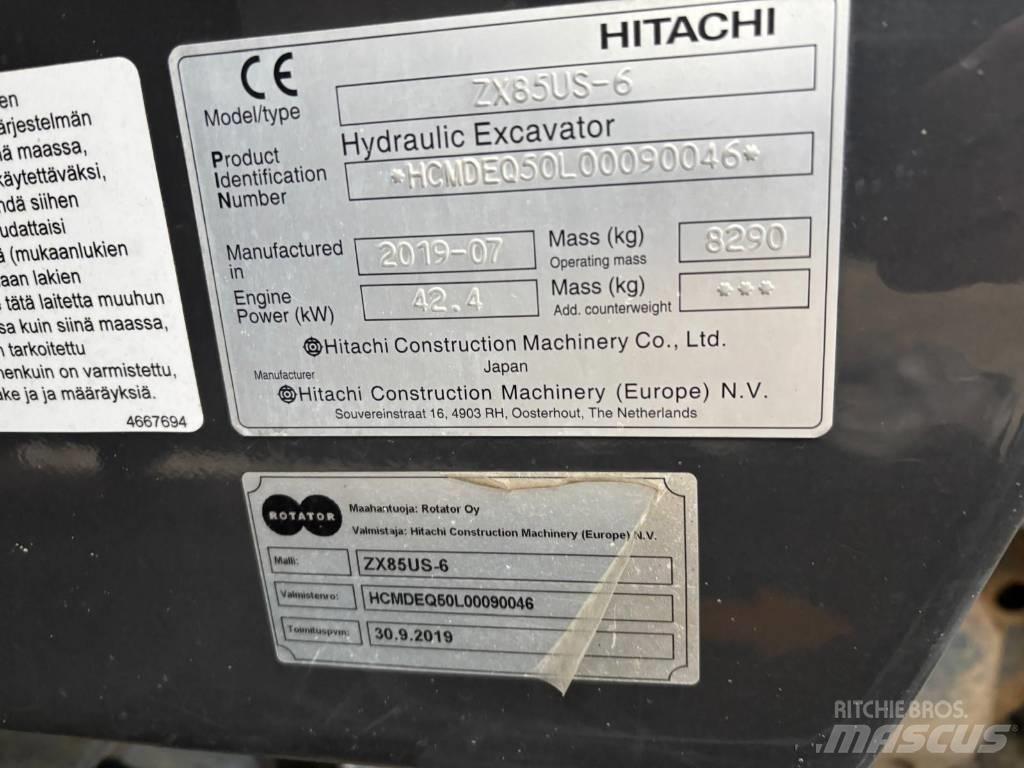 Hitachi ZX 85 US-6 Midikaivukoneet 7t - 12t