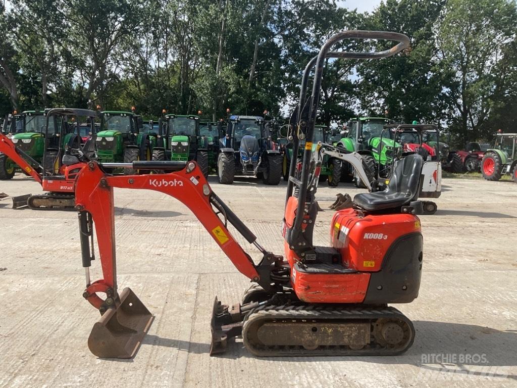 Kubota K 008-3 Minikaivukoneet < 7t